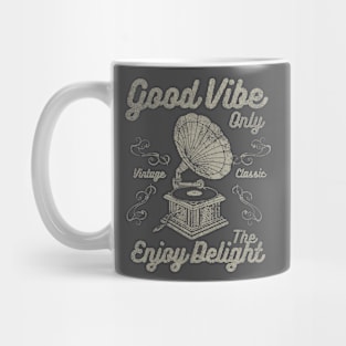 Good Vibe Vintage Classic Music Design Mug